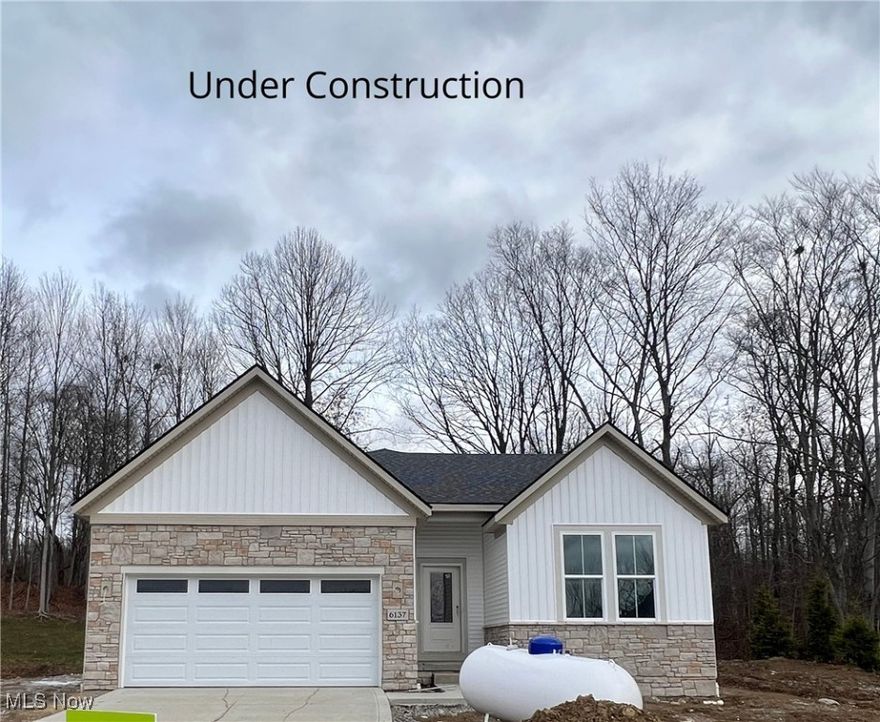 Welcome to this stunning 3 bedroom, 2.5 bath ranch home built by Drees Homes, nestled in the beautiful Blue
Heron development in Medina, OH. Designed with comfort and style in mind, this home features an open
concept layout with a spacious kitchen at its heart - complete with a large island perfect for entertaining or
casual family meals. Enjoy cozy evenings by the elegant stone fireplace in the great room, or retreat to the
luxurious owner's suite, complete with an oversized master bathroom featuring a large walkin in shower, dual
vanities, and ample closet space.
Located in the highly sought-after Blue Heron neighborhood, you will have access to the tennis courts, pool,
scenic walking trails, and even an on site brewery - a truly unique lifestyle experience in Medina! Photo for illustration purposes, under construction.