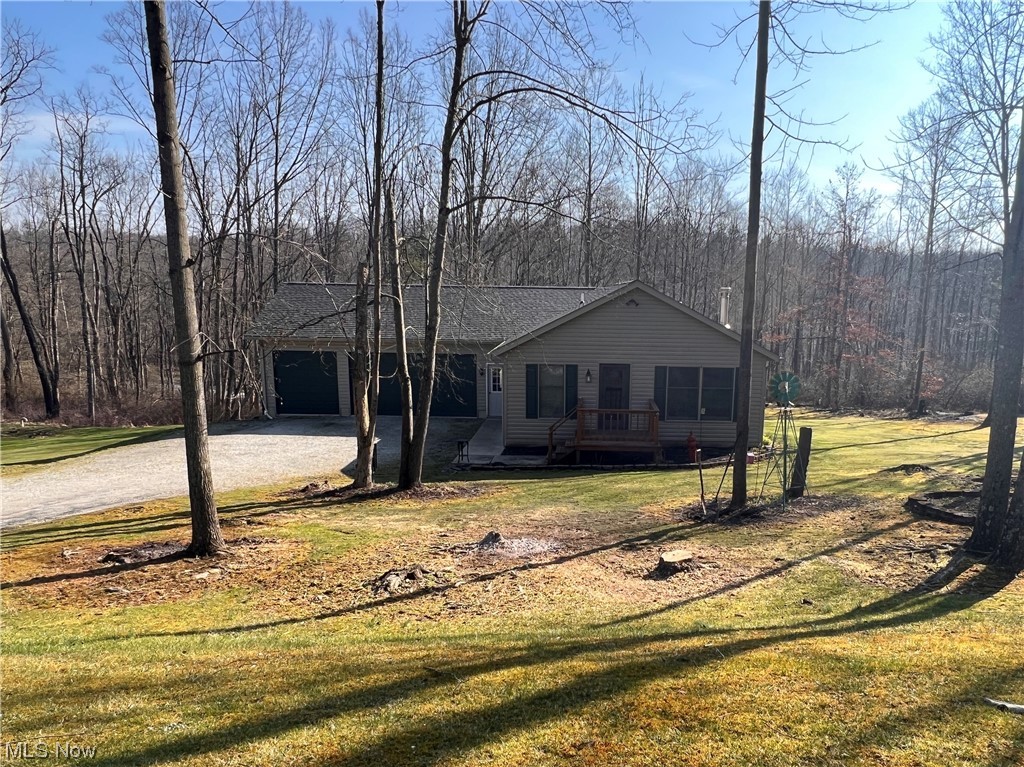 Just in time for summer fun! Enjoy this private 1.44 acre lot. Two bedroom, two bath, home with walk-out basement. Recent updates include roof, furnace, kitchen, bathroom, LVT flooring throughout main living area and more! There is plenty of space in the oversized two car attached garage. Lake Buckhorn is a beautiful, private, 220 acre lake offering boating, skiing, fishing, picnic areas, two beaches and community lodge! Don’t miss this, call to schedule your showing today!