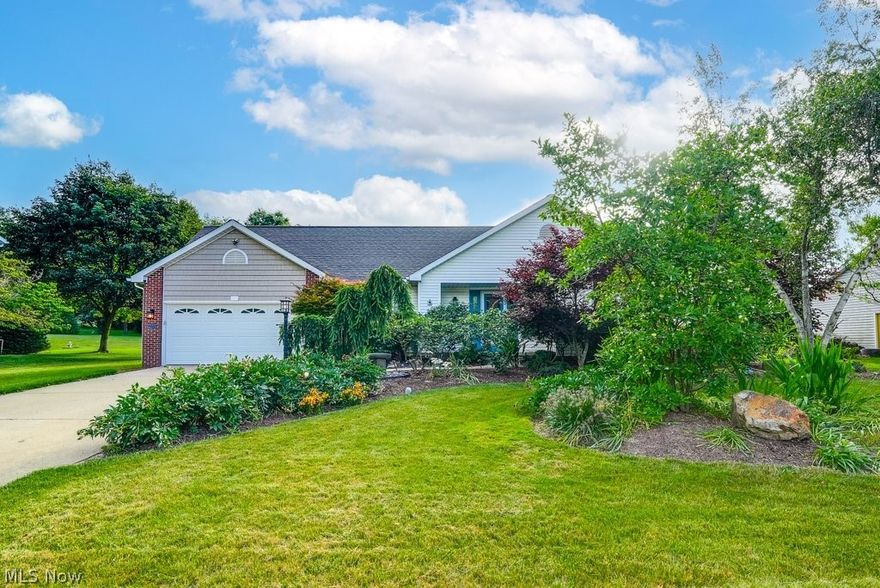 Welcome to 1699 Cedar Chase! Loved and cared for by only the original owners, the luxury upgrades in this ranch layout home will not disappoint! Situated on a quiet half acre lot, the owners have invested in lush landscaping with many exotic shrubs, flowers, grasses and evergreens. Walking in the front door, you’ll enter into the open concept layout through vaulted family room with stately gas fireplace. From the living room, continue into your gorgeous eat-in kitchen w/ custom cabinetry, SS appliances, granite countertops, true hardwood floors and continued vaulted ceiling making this space feel like the luxury it is! Relax in the sun drenched sunroom with convenient coffee and/or dry bar, 3 window adorned walls and sky lights. The primary bedroom suite features vaulted ceilings, double sinks, soaking tub, and walk-in closet. Three remaining bedrooms are ample sized with closets on the main living floor. Front bedroom is perfectly situated for a front home office. Basement is unfinished, providing great storage space or future opportunity for refinishing! Less than 8 minutes to I-77, Arlington corridor, right in the heart of it all! Septic and Well are both passing, reports provided by sellers for Summit County Health. Schedule a private showing today!