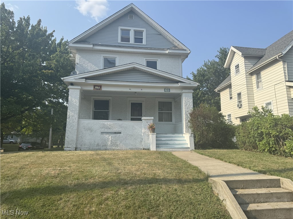 Handyman special! 3 Story, 4-6 bedroom home in Firestone Park. Needs some TLC. Hardwood floors. Eat-in kitchen w/gas range and refrigerator. Formal dining room with window seat, office and living room complete the 1st floor. 2nd Floor features 4 nice size bedrooms and a full bath. 3rd Floor has 2 more rooms. Full basement has a bathroom with stand alone shower, sink & toilet. Enjoy relaxing on the covered front porch. Being sold "as-is" to settle and estate.