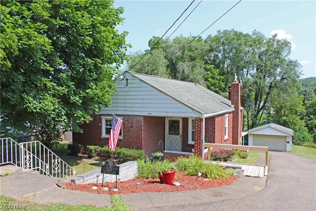 This darling 2/3 BR, 2BA brick ranch is ready for a new owner. Warm and welcoming with a nice eat-in kitchen; updated vinyl windows, finished lower level leading to a 23 x 15 covered patio situated on .90 acres with a great yard and detached 2 car garage. Home Warranty included Call now!!