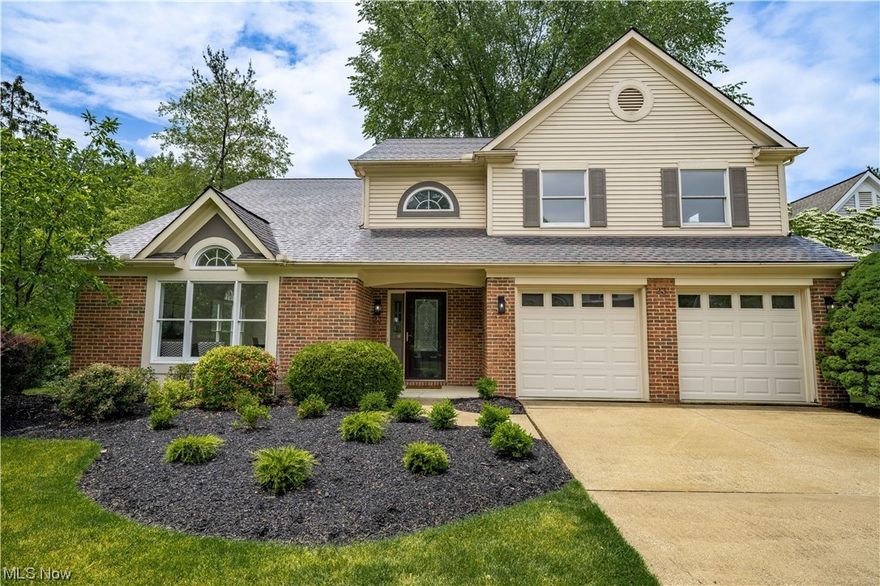 This beautifully updated 3 bedroom 2.5 bath home will certainly wow you when you walk in the front doors into the two story entry way. New luxury vinyl flooring has been installed throughout the first floor as well as new carpet upstairs. The open concept living & dining space is perfect for entertaining featuring an amazing accent wall & brand new modern lighting throughout the home. The kitchen is gorgeous featuring quartz counters, shaker style cabinets with soft close drawers & doors, under cabinet lighting, and brand new Kitchenaide SS appliances. The kitchen is open to the family room with a gas burning fireplace & 4 seasons room with access to the back patio. The first floor master bedroom is a relaxing retreat with a spa like bathroom featuring double vanities, free standing soaking tub & large walk in shower with tile surround & large custom built walk in closet. There is also a 1st floor powder & laundry room with new appliances. Upstairs you will find a nice sized loft, grea