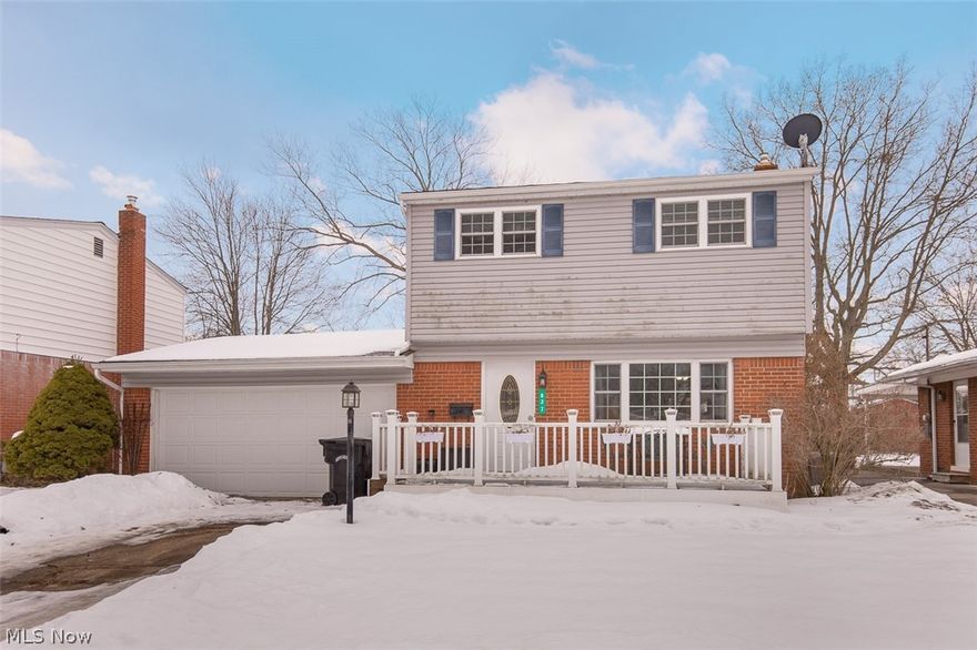 Welcome home to this cozy 3-bedroom, 1.5-bath Colonial! Relax on the generously sized front porch perfect for
enjoying your morning coffee. Step inside to the spacious living room that seamlessly connects to the eat-in kitchen.
Sliding doors off the kitchen open to your private backyard retreat, featuring a large covered patio, pool, and deck all
within a fenced yard. It's the ideal setup for hosting summer barbecues and gatherings. The partially finished
basement offers flexible space for a home office, recreation room, or whatever fits your lifestyle. Complete with an
attached two-car garage, this home has it all! Updates over the years include: Newer flooring in kitchen and bathrooms,
hot water tank (arnd 2yrs old), furnace, central air, windows (arnd 10 yrs old), and vinyl siding (arnd 2012). Schedule your showing today!
