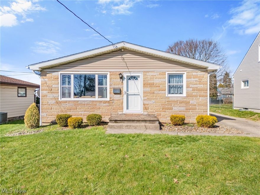 Welcome to 584 Hilbish Ave—where thoughtful updates and everyday comfort come together. Fresh paint throughout creates a warm, inviting feel, while the living room’s board and batten detail adds just the right touch of character. The updated kitchen features a classic subway tile backsplash and a bright eat-in space perfect for morning coffee or casual dinners.

Natural light pours through the home, highlighting three comfortable bedrooms and a full bath with a dual vanity (because sharing should be easier). Downstairs, the large, dry basement offers plenty of flexibility—currently set up as a second living area, but ready for whatever you envision.

Step outside to a fully fenced backyard with a cement patio, ideal for relaxing or entertaining, plus a spacious two-car detached garage. Located near the Akron Fulton Airport, you’ll enjoy the unique backdrop of planes taking off and landing—like your own live show, minus the ticket price. And when the craving hits, you’re just a short walk from Strickland’s Frozen Custard… which might be the real selling point.