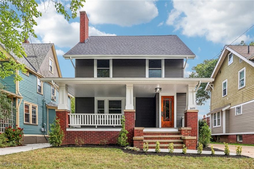 Welcome to this stunning, fully renovated home with a blend of modern amenities & classic charm of Lakewood. This home has been rebuilt from the inside out! Outside updates include roof, vinyl siding, windows, gutters & downspouts to name a few. The front porch has been recently painted and boasts a new PVC railing ready for you to enjoy. Step inside to an open layout with a kitchen that features quartz countertops, SS appliances, metal range hood, expansive island (wired for lights above) & shaker cabinets. The dining area & classic living room have maintained the original beauty w/ refinished hardwood floors that flow throughout. A sunroom w/ an abundance of windows complete the 1st floor. The 2nd floor has 3 bedrooms & 2 full baths. The primary suite features a walk-in closet, private bath with dual vanities, tiled shower, & is pre-wired for sconce/backlit mirrors . 2 additional bedrooms & full bath w/ dual vanities also pre-wired finish off the 2nd floor. Head to the third floor, where you will find a generously sized bedroom with walk-in closet, perfect for added privacy, teen family room or home office. The finished lower area adds incredible versatility, with a full bath & a room ideal for a workout space or workshop. With 2 high-efficiency HVAC systems & a tankless hot water tank, you'll enjoy comfort & efficiency year-round.  No detail has been overlooked from the new electric meter & 200 amp box the home has been completely re-wired & all new water lines and drains throughout. Peace of mind when it comes to a classic Lakewood home. This move-in ready home offers the perfect blend of modern amenities and classic charm. The home also qualifies for a 5 yr TAX ABATEMENT! Don’t miss out on this exceptional property nestled within the desirable Lakewood community, moments away from restaurants, shopping, parks, and top-rated schools. An easy commute w/ access to major highways & public transportation. Don't miss calling this dream house your own!