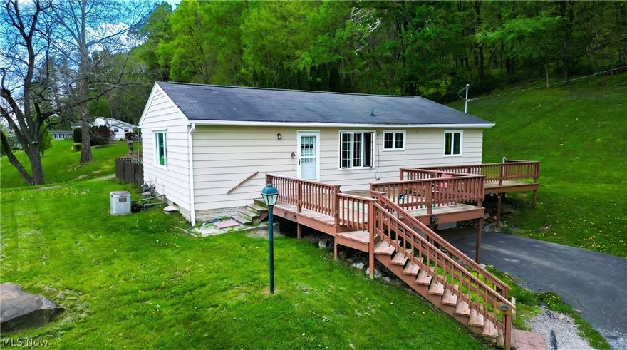 This charming ranch home sits on 2.04 acres and offers 3 bedrooms and 1 full bath. The property features a beautifully remodeled kitchen, laminate hardwood flooring living room, and hardwood flooring in the bedrooms. A whole-house Generac generator provides added peace of mind. Enjoy outdoor living with both a front and side deck/porch, as well as a partially fenced side yard—ideal for pets or relaxation. Additional storage is available in the shed, which includes a loft on one side. New gas furnace, new ductwork and new AC in 2022 Conveniently located near Roscoe Village and Lake Park, this property combines comfort, functionality, and a desirable location.