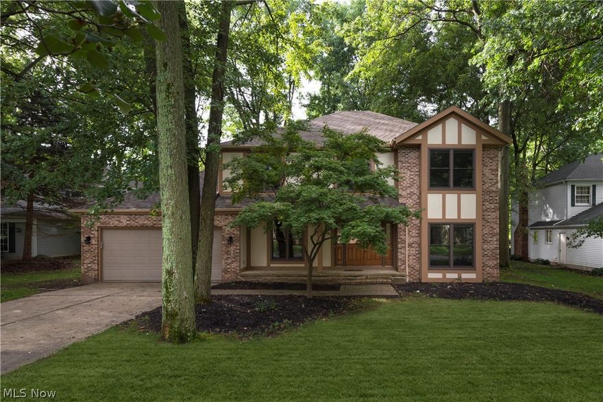 Wonderful Colonial home on a private, cul-de-sac street in Westlake’s Woodpath neighborhood will impress.  Open layout compliments today’s living.  Formal living and dining rooms.  Spacious, eat in kitchen opens to family room with vaulted ceiling, skylights, stone fireplace and French doors out to deck.  1st floor office offers built in bookshelves.  1st floor laundry room.  Large master bedroom with walk in closet, linen closet and luxury bath.  Basement offers finished recreation room and large storage room.  Deck is the perfect place to enjoy the wooded lot.  Call today.