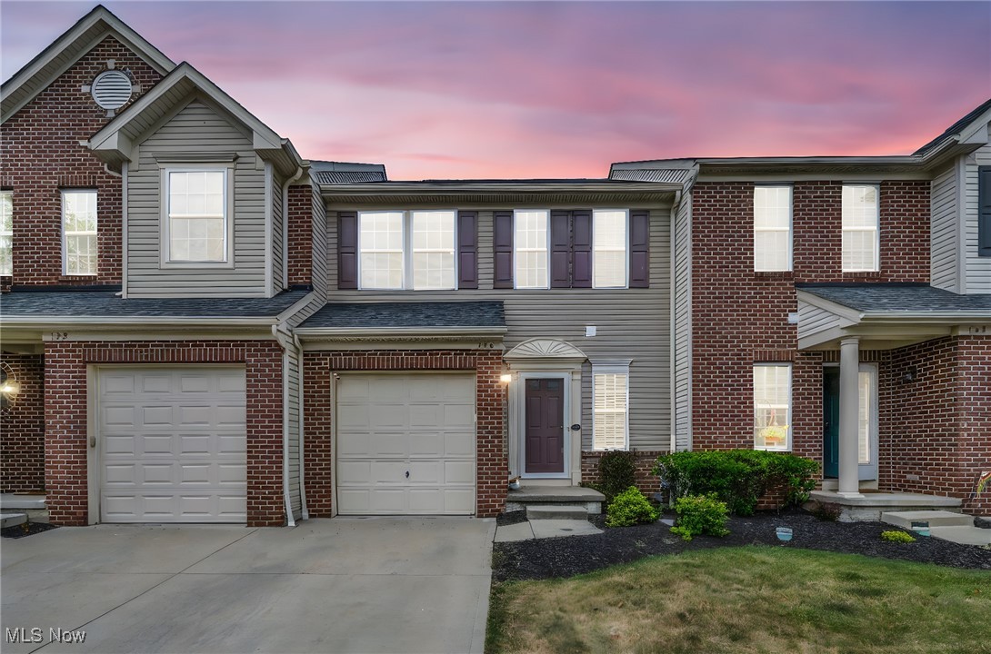 Welcome to this beautifully maintained 3-bedroom, 2.5-bath townhome in the sought-after Sandstone Ridge community. Built in 2011 and low monthly HOA equals maintenance free living! Step into the inviting foyer that opens to a bright, airy living room and an open-concept kitchen and dining area—perfect for entertaining. The kitchen comes fully equipped with all appliances: stove, refrigerator, microwave, and dishwasher. Enjoy upgraded hardwood floors in the kitchen and dining space, which flows seamlessly onto a newly added spacious deck—ideal for summer gatherings and outdoor living. Upstairs, you’ll find three bedrooms, including a generous primary suite with two closets (one walk-in) and a private en-suite bath. Convenient second-floor laundry with washer and dryer included makes everyday living easy. The full basement offers endless potential and is already plumbed for an additional half bath—just waiting for your finishing touches. Additional features include an attached one-car garage and extra parking spaces nearby. Enjoy the Sandstone Ridge amenities: playground, baseball fields, basketball and pickleball courts, and a park area. Close to Cleveland Metroparks, Baldwin Wallace University, and the airport.