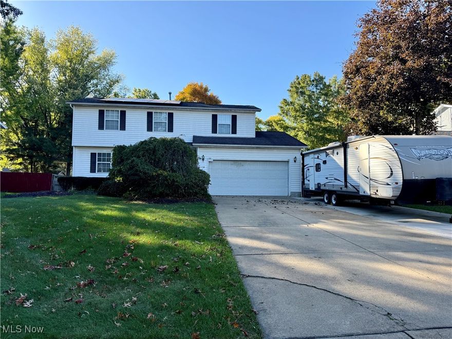 Welcome to 1154 Millhaven Drive in beautiful Copley, Ohio! This charming 4-bedroom, 2.5 bath colonial, sits on a spacious quarter-acre lot in the highly sought-after Copley-Fairlawn School District. Thoughtfully maintained and move-in ready, this home offers the perfect blend of comfort, efficiency and modern updates. Enjoy peace of mind with a 3-year old central air unit and furnace, plus a 6-year old solar panels that deliver excellent savings on your electric bill. The updated kitchen features modern finishes and ample space for cooking and entertaining. With multiple living areas, generous bedrooms, and a large backyard, this home provides the ideal layout for a first-time home buyer or growing family. All the 3 bedrooms including the master bedroom and bathroom can be found on the second level. Located just minutes from local parks, shopping, dining and highway access this property combines small-town charm with everyday convenience. Schedule your private showing today!