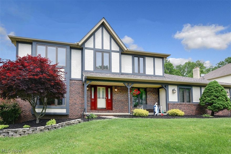 Custom built 4 bdrm, 3.5 bath, Tudor Colonial! Home features the ultimate in living space, storage and privacy. Oversized 2 ½-Car side load garage 21x31. Great open floor plan and spacious rooms throughout. Gourmet kitchen with cabinet space galore, center island/breakfast bar, and pantry. Huge great room with wood burning fireplace, built-ins cabinetry, open to kitchen and French doors open to den or living room. Spacious formal dining room. Beautiful crown molding, solid wood doors throughout first floor. 1st floor laundry room w/built-in cabinetry and iron center! Master bdrm with Glamour Bath! Full basement
partially finished with full bath. Large 2-Tiered Deck off kitchen, w/motorized – retractable awning, leading to your 28’ round above ground pool w/warranty from The Great Escape! Private wooded rear yard! Many recent updates: 2019 - master bath tile, flooring, countertops, faucets, toilet, interior home painted throughout, new microwave, new washer/dryer combo. 2018 - new front storm door w/self-storing screen, premium roof on house and shed. 2015 - composite lower decking/composite fencing, pool, Frog System, filter. 2012 - great room carpet, premium custom cabinets, desk, wine rack, laundry room cabinets. No Homeowners Assoc! Call today to see this lovely home in North Royalton School District!