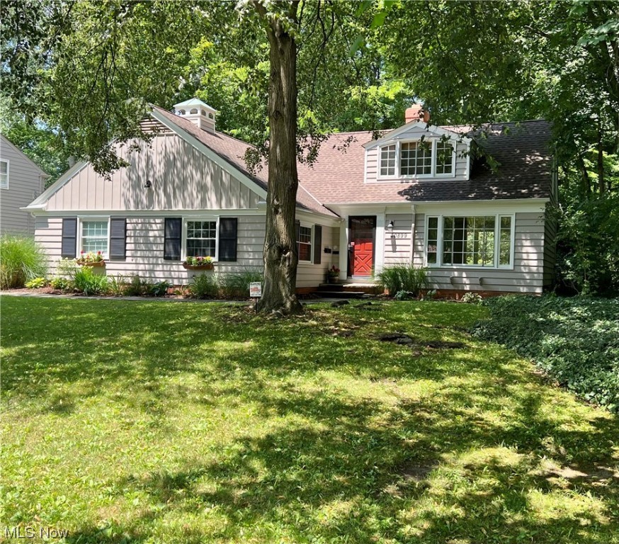 This beautifully updated Cape Cod features a bright and open floor plan, hardwood floors, spacious living room with wood burning fireplace, gorgeous open kitchen with custom cabinetry, breakfast bar, granite countertops & stainless steel appliances. Versatile floor plan includes a first floor bedroom or spacious family room with full bath on the first floor. Fabulous lower level recreation room with glass block windows. Improvements include kitchen/baths, a newer roof, seamless gutters, central A/C, H20 tank and replacement windows. Professionally waterproofed interior basement. House sits on more than 1/3 acre of private and wooded yard and features a fabulous deck that is ideal for entertaining. Just seconds from Thornton Park Recreation Center (pool, playground, tennis, ice rink) and The Van Aken District in downtown Shaker Heights. A vibrant hub of restaurants, entertainment, retail and more... Excellent proximity to public transportation, Case Western Reserve University, Universi