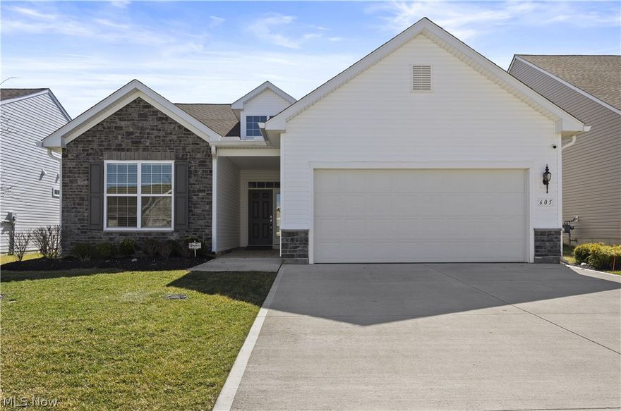 Welcome to 506 Cedar Crest, the highly desirable Killarney model located in a sought-after 55+ active lifestyle community offering comfort, accessibility, and a vibrant neighborhood atmosphere. This 2-bedroom, 2 full bath ranch features handicap-accessible design and an open floorplan with cathedral ceilings, creating a bright and spacious main living area.
The living room showcases a stone gas fireplace and flows seamlessly into the dining area and kitchen. Luxury vinyl plank flooring runs throughout the main living spaces. The eat-in kitchen features granite countertops, abundant cabinetry, and a large, oversized island ideal for cooking, dining, and entertaining. Granite countertops continue in the bathrooms for a cohesive finish throughout the home.
A private office/den with plantation shutters provides a great space for working from home, hobbies, or a quiet retreat.
Enjoy outdoor living on the large screened-in patio overlooking a peaceful pond, with the community dog park just beyond. Both the property and community include irrigation systems for easy landscape maintenance.
The home offers a 3-car garage with one tandem bay, providing extra space for storage or additional parking. The garage also includes an installed EV charging station. The home was hard-wired for a security system during construction and is ready for activation.
Community amenities include pickleball courts, swimming pool, fitness center, yoga/pilates room, billiard and card tables, business center, bocce courts, dog park, walking and biking paths, community firepit, and a clubhouse with regularly scheduled social activities and events.
This home offers the perfect balance of low-maintenance living, thoughtful design, and an amenity-rich community lifestyle.