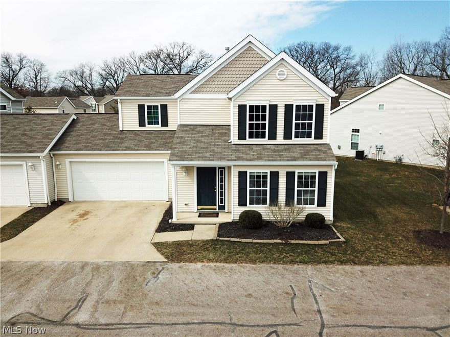Exceptional value with tons of upgrades! Sellers installed a huge deck which will allow you enjoy the gorgeous waterfront view. The home features a spacious open floor plan on the main level! Large great room will accommodate your big screen TV and large furniture! The kitchen is a cook's delight w/plenty of cabinets & counter space! Entertain your guests in the ample sized dining room and spill out on to the deck! The huge master bedroom boasts cathedral ceilings, a private master bath & walk-in closet. There are 2 additional bedrooms that are very spacious & feature plenty of closet space! This property has a 2 car attached garage which has adjoining wall, no adjoining interior walls. Maintenance Free Living at it's best! Move in ready better than new!