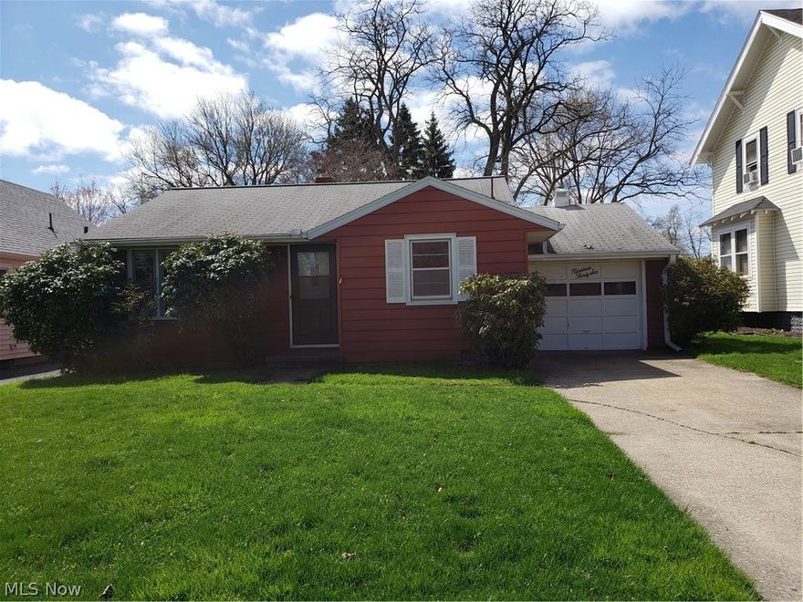 Cutest house ranch brick house at an incredible price.   This two bedroom house has a family/rec room in the basement to expand your living space.  Across from the State Rd Elementary School and park.   Sun room off of garage with a large fenced yard.