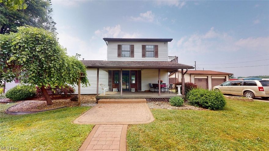 Seller needs to downsize!  This is a great home--2 Bedrooms and a full bath on the first floor and 1 additional Bedroom and an office/den (no closet) plus a full bath on the second floor. Covered Front porch 10 x 19. Back porch is screened -17 x 13.  2 car detached garage.