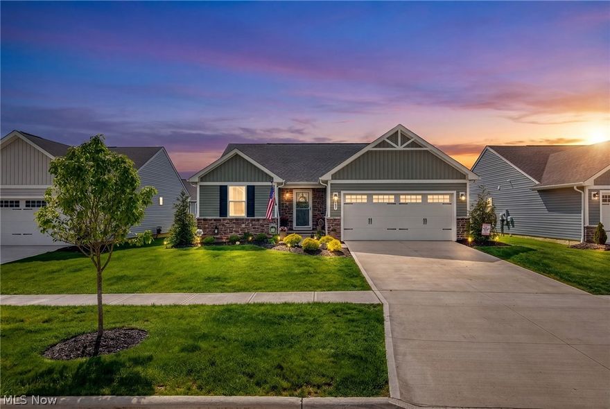 Welcome to 543 Swan Drive in the sought-after Bates Crossing community in Seville. This beautifully maintained ranch-style home offers the ease of main-floor living paired with modern finishes and a thoughtfully designed open layout. Step inside to a bright and welcoming living space that flows effortlessly into the eat-in kitchen, where granite countertops, a center island with seating, abundant cabinetry, a pantry, and GE stainless steel appliances create a functional and stylish heart of the home. Convenient first-floor laundry adds everyday ease, while three comfortable bedrooms include a spacious primary suite featuring a walk-in closet and private bath with double vanity and step-in shower.

The partially finished lower level adds valuable flex space with room for a recreation area, workspace, hobby room, or future expansion, plus insulated wall blankets for added efficiency and comfort. Thoughtful details throughout include ceiling fans in every room and extra storage with two entryway hallway closets. Step outside to the covered Trex deck, accessible through the kitchen slider, offering a great space to unwind or entertain. A 2-car attached garage and commercial-grade 50-gallon hot water tank add even more convenience and peace of mind. Located in the Cloverleaf Local School District, this move-in-ready home blends modern comfort, practical design, and low-maintenance living in a growing community. Don’t miss your opportunity to make this one yours!