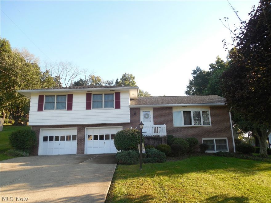 This is a well maintained split level one owner home close to the Coshocton School Campus.  The home features in the main level living room, dining room, eat-in kitchen. The living and dining rooms have bay windows.  Off of the kitchen is a 20 x 11 wooden deck with a nice private  yard.  The 2nd level features 3 bedrooms with a full bathroom.  The lower features a family room, with separate laundry room, utility room, and another full bathroom.  The garage is nice sized and is heated with 2 separate garage doors with openers.  Call today to schedule a private showing of this fine home.