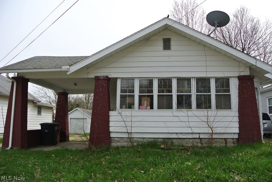 Darling home with vinyl siding and replacement windows on quiet dead-end street. Tenant is month-to-month tenant and  is paying $580 per month rent plus all utilities. This home offers a nice front porch, large yard with shed, updated furnace and hot water tank. Full basement has laundry hookups. This property is being offered individually or as a package with other properties at 2414, 2419 and 2422 Albrecht. A lovely opportunity to own your own street of rentals. The additional lots on Abbington are also included in this package and combined with the land attached to 2419, you could build two or possibly three homes and get the tax abatement for 15 years from the city of Akron. Sellers will give the best deal for the entire package as opposed to splitting them up. The package commercial mls number is 4087647