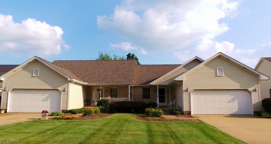 Are you ready to move right in with nothing else to do? No lawn maintenance, no repairs, roof two years old, Professionally painted interior, offering one floor living with nice size master and master bath, guest room and a second full bath. First floor laundry.  Great room with a gas fireplace and access to the sun porch for enjoying your morning coffee. This home offers a basement and crawl space for that extra storage. No need to get wet coming home ever again, this home has a spacious 2 car attached garage.  There are 3 buildings, 6 units to this association.