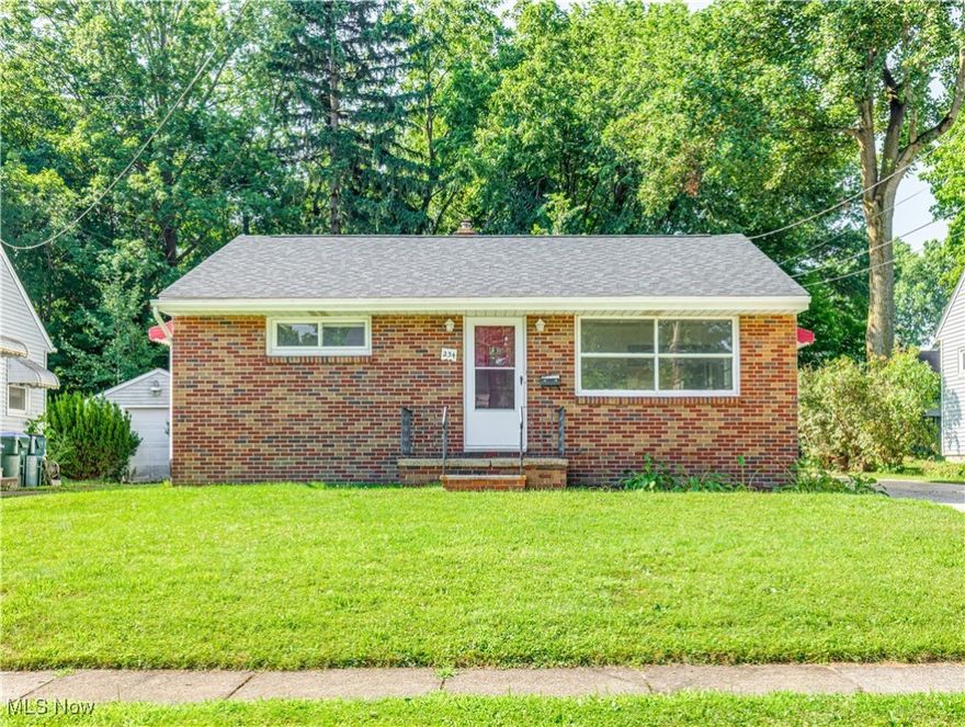 Welcome to this charming ranch home in the heart of Cuyahoga Falls! Featuring 2 bedrooms and 1 full bath, this cozy home offers over 1,000 square feet of comfortable living space. A perfect opportunity for first-time buyers or those looking to expand their investment portfolio, this property combines functionality with convenience. Enjoy a spacious living area, dining area, and plenty of natural light throughout. Freshly painted and real hardwood flooring throughout. The detached 1-car garage provides additional storage or parking, while the manageable yard adds low-maintenance outdoor space. Ideally located with easy access to major highways, shopping, dining, parks, and more—don’t miss your chance to own in this desirable area!