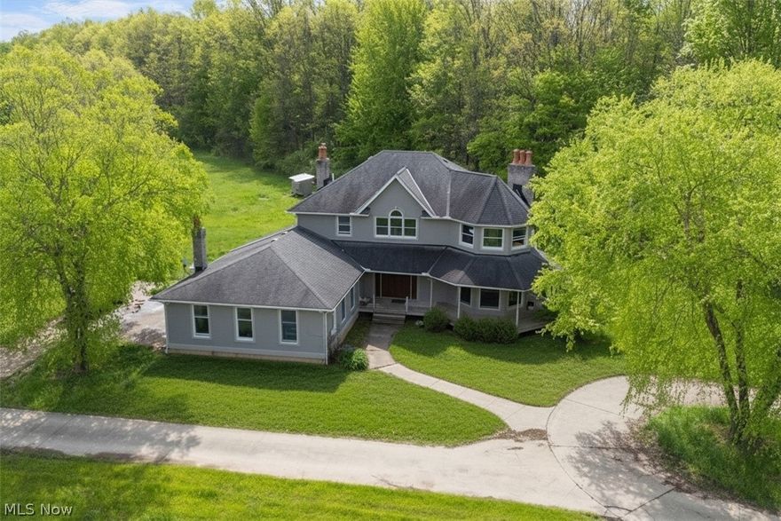 ENTER PROPERTY BY APPOINTMENT ONLY - OWNER OCCUPIED.  Welcome to an exceptionally rare opportunity in the heart of Columbia Station, Ohio, featuring a private 18.17-acre estate in Eaton Township offering the perfect blend of country living, functional acreage, and/or investment potential within the highly sought-after Midview School District.

Surrounded by rolling pastures and mature landscape, this secluded property delivers the peaceful lifestyle today's buyers are actively searching for. Whether you dream of owning a hobby farm, equestrian property, recreational retreat, or simply escaping the noise of city life, this versatile estate offers endless possibilities.

The sprawling 3,276 sq ft home features 3 bedrooms, 3 bathrooms, multiple living spaces, and timeless character throughout. Inside, you'll find a spacious kitchen, formal dining room, formal living room, oversized family/recreation room, dedicated canning room, bonus flex space ideal for a home office, gym, or guest area, and stunning fireplaces extending through all three stories of the residence, creating warmth, ambiance, and architectural charm rarely found in today's market.

Outside, the property continues to impress with expansive pasture land, a barn, and open acreage ideal for horses, livestock, farming, outdoor recreation, ATV trails, or future agricultural use. The property may also qualify for continued CAUV tax savings, providing valuable long-term benefits to qualifying buyers.