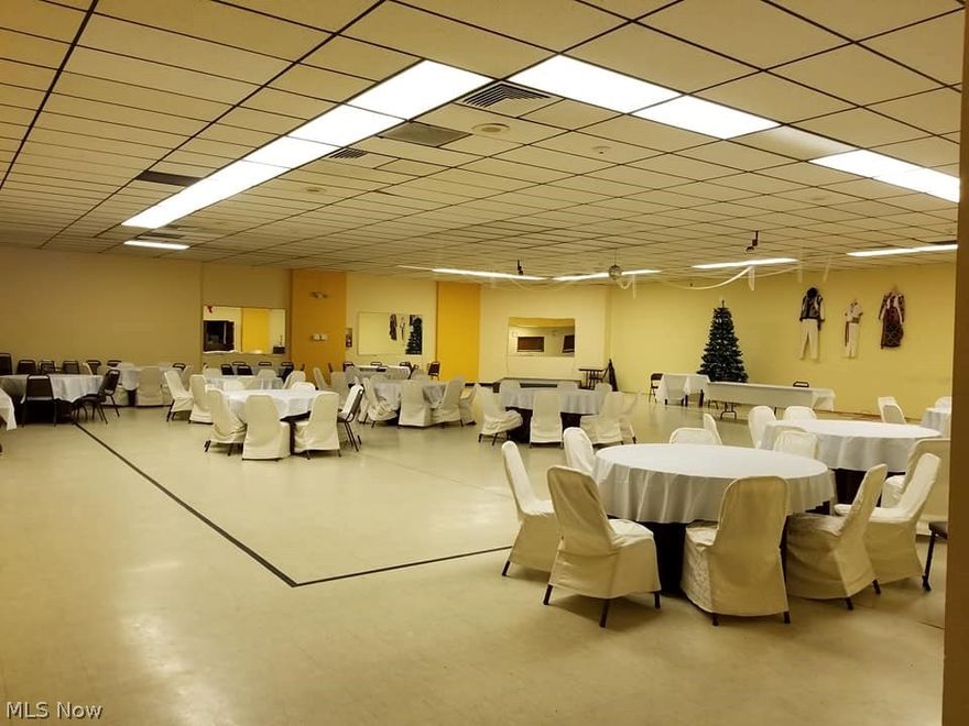 For lease, 5,000 sq ft hall located on the heart of Gordon Square Art District. W 65th and Detroit Rd. Minutes from downtown Cleveland. This space has a professional kitchen. It can be used as a catering/ special event.  Also, it can be transformed into a gym, office space, retail, warehouse, yoga studio, showroom, expo etc. The possibilities are endless. Long term lease. If you need more space, there is an adjacent 1,000sq ft building which can be lease also. $700 per month. See MLS Nr 4033865