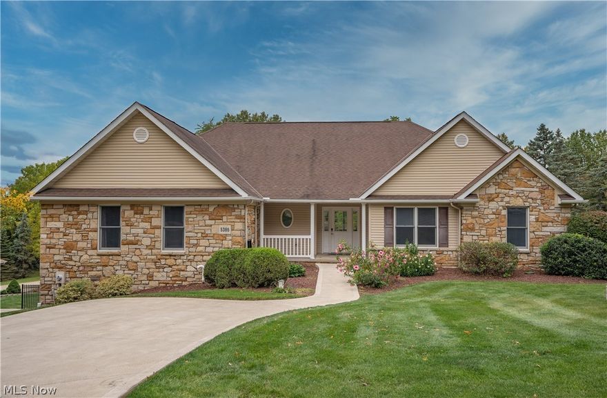 What a gem in Jackson Township!!! This beautiful ranch with a walk out lower level has family space for plenty of entertaining! Two story great room that is overlooked by the kitchen and foyer is spectacular with fireplace and wet bar. Newly updated kitchen with white cabinets, subway tile and new appliances. The bonus room in the lower level could be used for multiple purposes as a work out room, private office with a exterior entrance. The DRIVE WAY IS HEATED, yes I said heated!! This home has great entertaining space on the interior and the exterior boasts even more space for entertaining with the newer tiered deck and large heated pool! The backyard is fenced and ready for gatherings! This home is located on a private cul-de-sac and close to shopping.