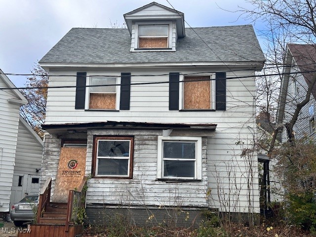 Property being sold as is. Smoke damage due to a fire in the attic.