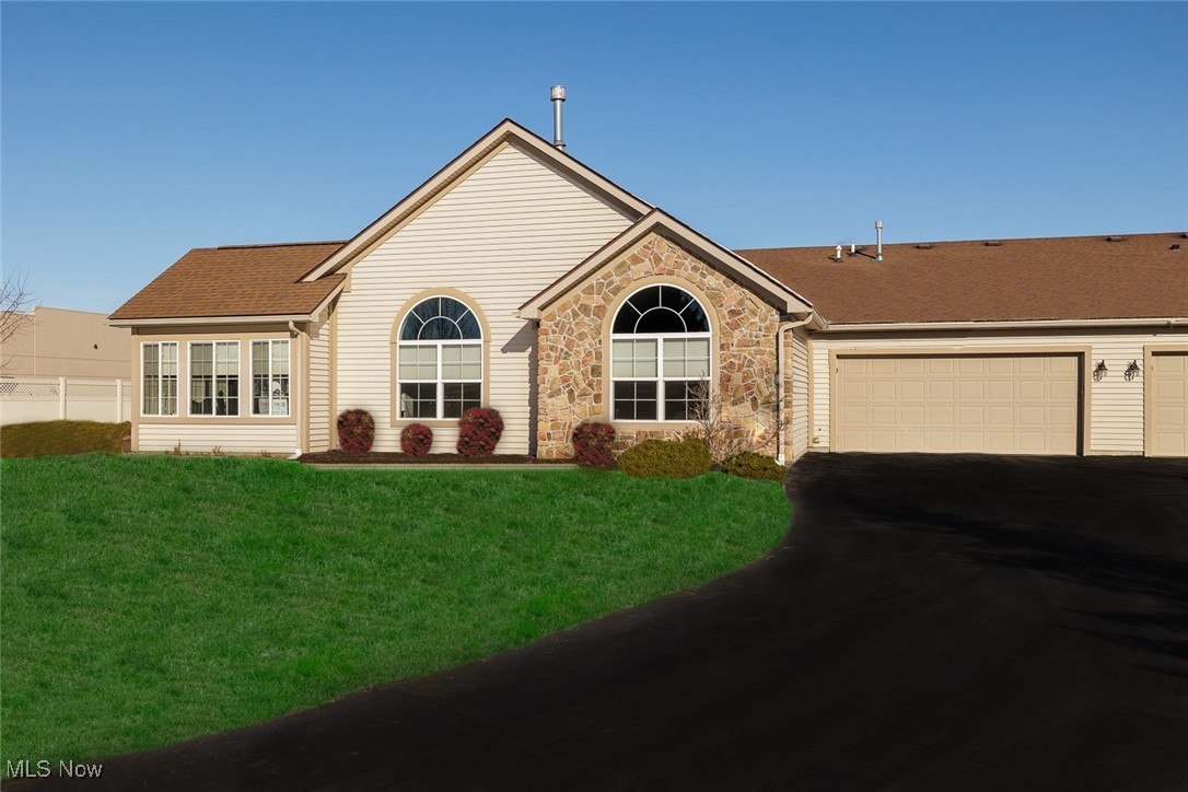 Location, Location LOCATION! Convenient access to the nearby amenities thru the HOA used private drive to local shopping and pharmacy! Welcome to Maintenance Free, Single Story living at The Crossings at West Valley. Ranch Style Condo almost 1,900 sq ft., of living space with an "Entertainers Driveway" fitting nearly 10 guest vehicles!! The Canterbury floor plan features Vaulted Primary Bedroom & Bath with Walk-in Closet, Guest Bedroom, Full Bath with natural light Sun Tunnel, Large Den, Large Vaulted light and airy Sunroom; Spacious Kitchen with added wall of Cabinets, Granite tops and Breakfast Counter and Natural lighted Sun Tunnel & Stainless Appliances that Stay, Spacious Vaulted Family Room w/Gas Fireplace, Fresh paint and carpet and an attached two car garage with attic above. Enjoy an active adult lifestyle by utilizing the community clubhouse with social activities, outdoor heated pool, & fitness center, all while your exterior maintenance, lawn care, landscaping and snow removal are taken care of for you! Located just minutes from shopping, dining, medical facilities, freeways, and entertainment in beautiful Brunswick Hills, Ohio. Walking distance for groceries, pharmacy, bakery, and restaurants. Fall in love with a new way of living and spend your days care free at Crossings at West Valley. Call Today to set up a private showing!