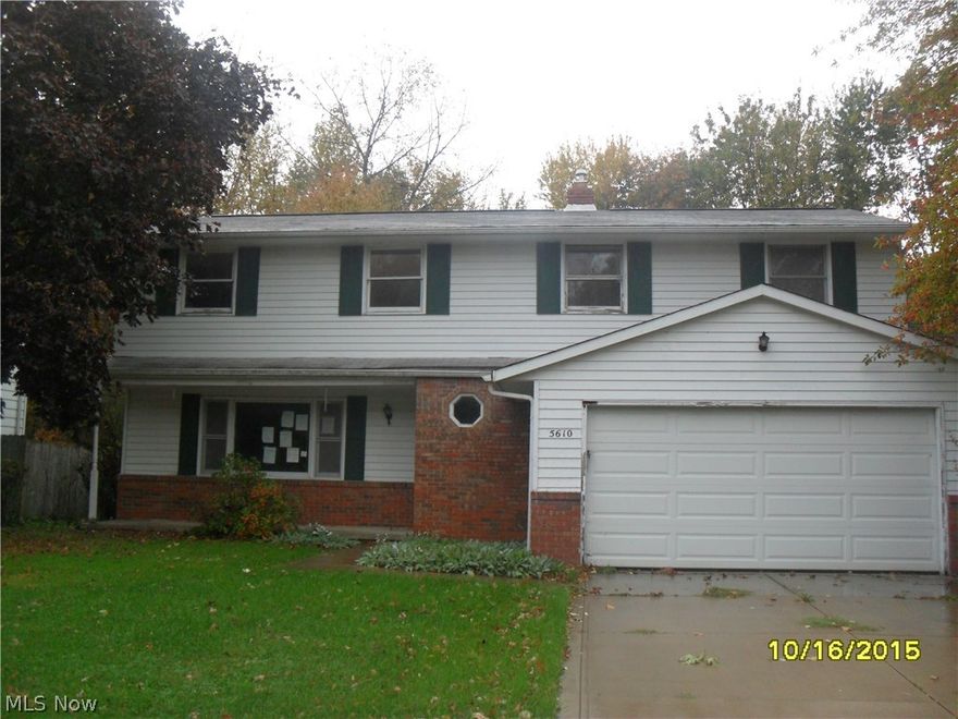 This huge home offers 4 bedrooms 2.1 bathrooms and 2,738 square feet of living space. This home offers large rooms, large exterior patio, 2 car attached garage, full basement and a nice size lot in a great location. This home does need a lot of work but has great potential to build some sweat equity for the savvy investor or owner occupant buyer. This property is to be sold in as is condition with buyer assuming all violations.  ** Multiple offers ** Highest and best due by 11/19/15 at 5pm **