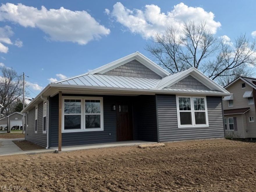 Gorgeous new construction ranch on a large quarter acre lot in highly sought after Perry Township. This truly one level living easily accessible ranch offers a modern open concept layout. LVT flooring and subtle color palettes make it feel like home as soon as you open the door. The 2 large bedrooms with zoned heating and cooling and large walk-in closets are perfect for empty nesters or those just starting out. The primary and secondary bathrooms with subway tile and floating shelves are to die for. The cathedral ceiling great room with recessed lighting flows directly to the kitchen with tons of counter and cabinet space as well as brand new stainless appliances.  The best feature though is the large corner walk-in pantry with even more storage to satisfy the most discerning chefs. The attached garage has plenty of room for your cars and lawn equipment, but the large yard leaves enough room for maybe a shed or porch swing to relax on those warm summer evenings. All you need to do is call the movers! Don't miss out on this professionally landscaped brand new home that checks all the boxes and then some for you.  Taxes are for land only and have not yet been assessed for the structure.