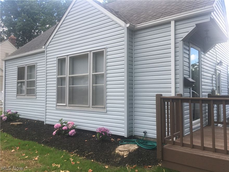 Fresh new look to this two bedroom home in neighborhood environment. This home has new flooring and some remodeling done. All living space is on the FIRST FLOOR except the finished rec room in basement.  Kitchen equipped with refrigerator and stove. Home is has a nice size backyard. All applicants to apply online with a $50 application fee per adult.