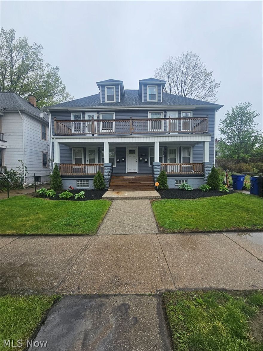 Excellent opportunity to acquire a fully occupied 5-unit apartment building located in the Forest Hills neighborhood. All five units feature 2 bedrooms and 1 bathroom, providing a highly desirable and consistent unit mix for tenants. The property currently generates $4,879/month in gross rental income, with tenants responsible for gas and electric, helping minimize owner expenses. Recent improvements include newer HVAC systems, updated flooring, plumbing, bathrooms, kitchens, windows, roof, landscaping, and one unit was recently fully remodeled, making this a strong turnkey, low maintenance investment opportunity with a proven rental history. The property is conveniently located near local parks, shopping, dining, public transportation, and major freeway access, with quick access to Downtown Cleveland and surrounding employment centers. The Forest Hills area offers a strong rental market with walkability to neighborhood amenities and nearby retail conveniences, supporting long-term tenant demand. Ideal opportunity for investors seeking immediate cash flow with additional upside potential through future rent optimization.