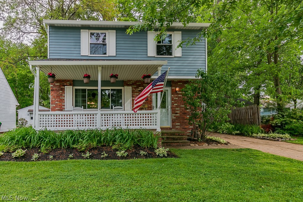Welcome to this beautifully updated 3 bedroom 1.5 bath colonial. This home has been so well cared for. The room sizes throughout this home are stupendous. Walk up to the fabulous front porch where you can sit and relax and enjoy. Walk into the spacious living room with lots of natural light. The eat-in kitchen is great! Tons of counter space and the upgraded cabinets are gorgeous. Go out the glass sliding door to the deck which looks out on the large backyard which also has a 2 car garage and a shed for storage! The bedrooms are all sized nicely. The finished basement is great for entertaining. Roof and gutters replaced in 2020. Nothing to do but move right in!