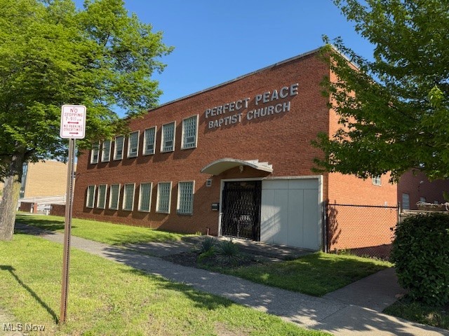 11,200 sq.ft. all brick Two Story building that was used as a Church conversion or house of worship, with multiple study rooms, break-out rooms and/or offices. Day care rooms with 2 bathrooms including kitchen area and eating area. A total of 9 bathrooms. One office has a walk-in closet with a full bathroom. Baptismal bath. Approximately 40 parking spaces. Elevator (not currently functional) Partially fenced. This property is easily adaptable to any commercial use. Prime location. A few blocks from Shaker Square and RTA transportation