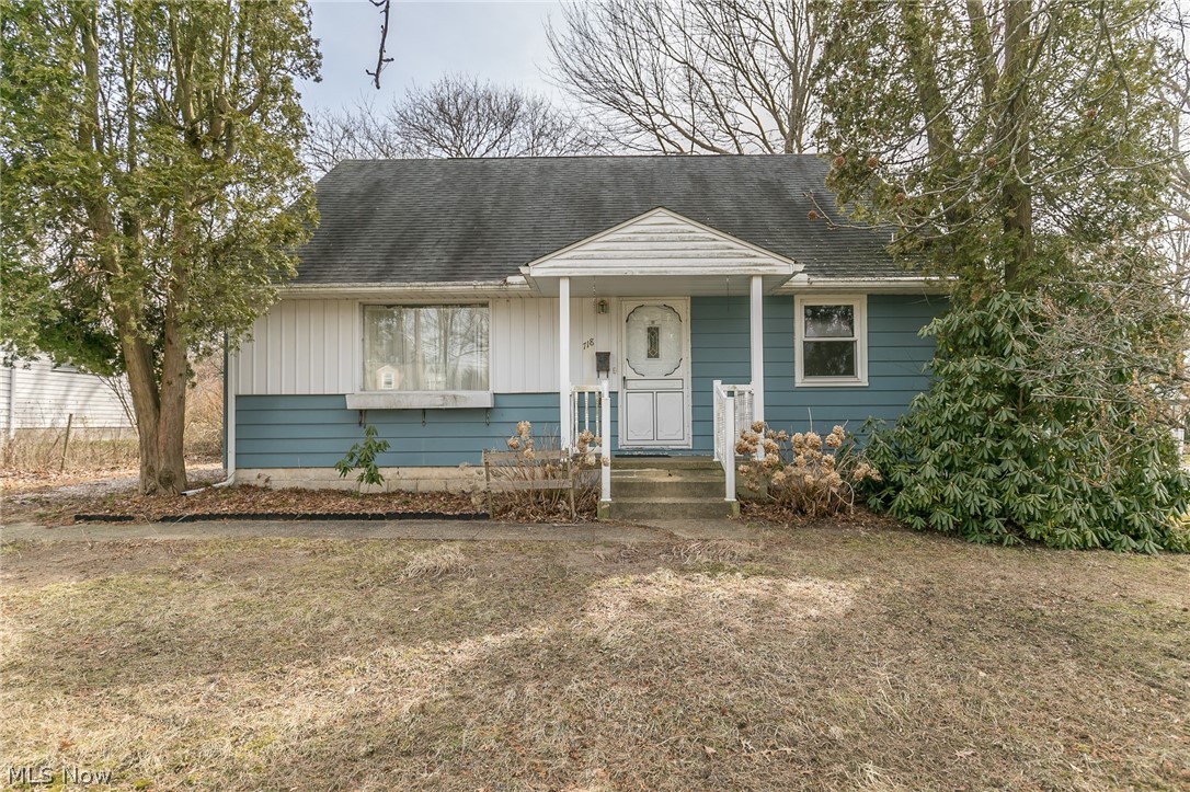 This is your opportunity to own a "good bones" 3 (possible 4) bedroom cape close to Kent State University on a dead end street ! Being sold AS IS. Possible 4th bedroom is currently 12x18 walk-in storage room on second floor... drywall, paint & flooring will make it a bedroom! Hardwood floors under carpeting on first floor. Exterior of home is Aluminum siding that can be painted to give a fresh new look! Newer steel insulated front entry door. Nice manageable lot. Most windows (except front picture window) have been replaced with tilt-in vinyl. A 10x17 back screened porch is a place for peaceful relaxation. One-car detached garage with opener. Some elbow grease and sweat equity could put you ahead in the equity game! All existing appliances remain. Don't miss your opportunity! Home warranty provided for peace of mind the first year of ownership.