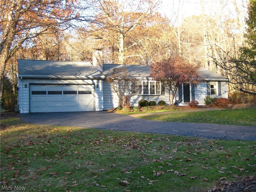 Lovely, Well Maintained 2 Bedroom Ranch features Living Room with F/P and Bay Window, Eat-in-Kitchen w/Newer appliances, Ceramic tile and Pantry, Dining Room with French doors to the four-Season Family Room. The main bath has Newer Walk-in Shower and Ceramic tile. 2-Car garage with Nature Stone Flooring and Lots of storage space. Laundry room with Washer/Dryer and half bath. Access from the laundry room to the beautiful treed, fully fenced back yard. Upgrades include Oak Trim and plaster walls throughout, Updated Kitchen and windows, Newer Roof, Gutters, Ice-guard on roof, Newer Hot water heater and Brick front porch. Situated on a beautiful lot in the heart of Canfield.