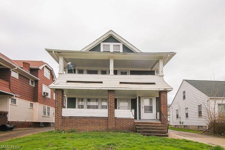 This tenant occupied duplex is a great investment opportunity. The multi-family has 2 units, each with 2 bedrooms and 1 bath, a large covered front porch for both up and down units, full shared basement and a detached 2 car garage. Build your rental portfolio with this valuable property!