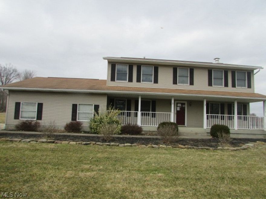 Attractive 2 story home with 4 bedrooms, 2 full baths, 1 half bath. Living room, dining room, kitchen and Family room with fireplace all on the first floor. Front porch, deck and above ground pool all situated on a corner lot with 1.63 acres. This property may qualify for Seller Financing (Vendee).