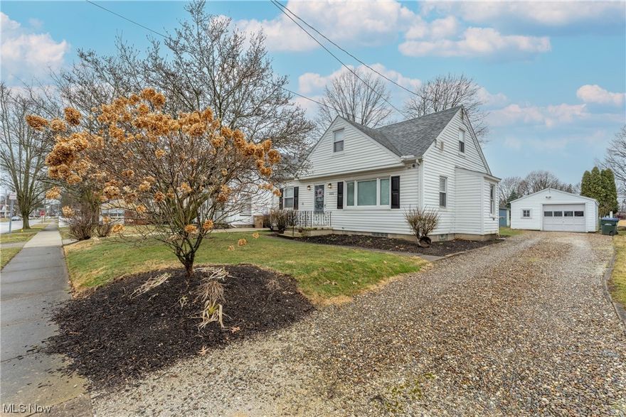 Welcome to your new home in the heart of Cuyahoga Falls! This charming home is perfectly situated near Portage Crossings, Downtown, and the vibrant Front Street area, offering all-in-one convenience and lifestyle—step inside to discover a tastefully updated interior boasting modern touches throughout. The Eat-In Kitchen is a culinary delight with Amish-made cabinets, Granite Countertops, Stainless Steel Backsplash, and a stunning Vaulted Ceiling adorned with Rustic Beams and Pallet Planks. Refinished Hardwood Floors lead seamlessly into the stylish Living Room, creating an inviting space for relaxation and entertainment. The main floor offers two freshly carpeted bedrooms and a renovated bathroom featuring a ceramic tile designer shower with a glass block window, a pedestal sink, ceramic tile flooring, and a chic barn door. 2 main floor bedrooms and an expansive 3rd bedroom upstairs await, complete with newer carpeting and a cozy sitting area perfect for unwinding after a long day. Outside, enjoy the convenience of a single-car garage with electricity and a door opener, along with a 50 Amp Hookup ready for your RV or trailer adventures. Recent updates include Bedroom Carpet ('20), Master Bathroom Remodel, Master Bedroom Carpet, and Paint ('19), Sump Pump ('19), Kitchen Remodel ('17), Furnace, and A/C ('17), Roof, and Siding ('15), HWT ('08). Don't miss out on this move-in-ready opportunity to make cherished memories in a home filled with comfort, style, and modern amenities. Schedule your showing today and experience the magic of Cuyahoga Falls living at its finest!