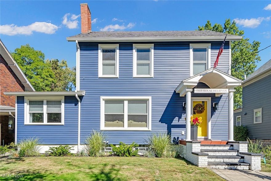 Welcome to this beautifully maintained and lovingly updated 3-bedroom, 1.5-bathroom home filled with warmth, character, and charm! From the moment you step inside, you'll be captivated by the gorgeous hardwood floors that flow throughout the entire home, and the abundance of natural sunlight streaming into every room. The completely renovated kitchen is amazing – modern and stylish with all appliances included, plus a sunny nook featuring the cutest built-in bookcase that adds even more personality to the space. The cozy living room offers a charming fireplace flanked by built-in bookshelves, creating the perfect place to relax or entertain. Off the formal dining room, elegant French doors lead you to a stunning back deck, ideal for morning coffee or evening gatherings. The fully fenced backyard is your own private oasis, a beautiful paver walkway to the finished quaint cottage—perfect for a home office, art studio, workshop, or whatever your heart desires! It is truly a show stopper! This home is as practical as it is beautiful, boasting newer windows, siding, furnace, central air, and hot water tank—all the major updates are already done for you. Located in the picturesque small town of Salem, Ohio, you’ll also enjoy the huge benefit of a 15-year tax abatement, making this home as smart of an investment as it is a dream to live in. Don’t miss the opportunity to own this one-of-a-kind gem—schedule your showing today!