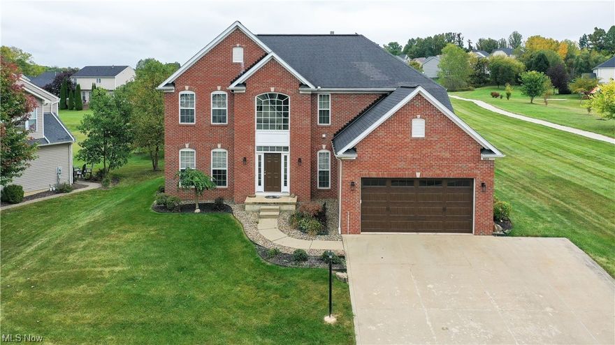 Welcome to Emerald Estates, Canal Fulton, Jackson Local Schools. What a great brick and vinyl 2-story home with plenty of space for everyone.In its 2800 sq-ft, this clean, bright, cheerful home offers 4 bedrooms, 2.5 baths, and a full basement with loads of opportunities for finishing however your heart desires! The first floor boasts a living room, dining room, spacious kitchen that’s open to the family room (with gas log fireplace), convenient half-bath and a 4-season light-infused sunroom. Upstairs are 3 bedrooms and a full bath, plus a fabulous owner’s suite,complete with double sink vanity, garden tub, shower and walk-in closet. Outside is a deck (newly stained), nicely landscaped yard, and an attached 2-car garage with an extra-wide driveway for additional parking. Roof 10-years old, carpet 5 years old, new paint throughout; washer & dryer stay. If you’re looking for move-in-ready, this is it, folks!