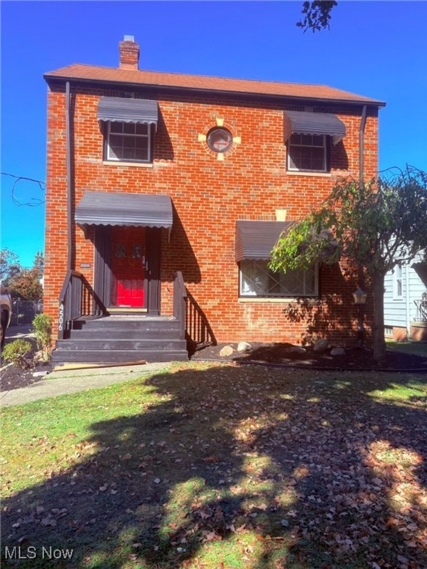Welcome to this beautifully renovated 3-bedroom, 2-full bath Brick Colonial home where classic charm meets contemporary comfort. Freshly painted throughout, the main floor welcomes you with a spacious living room featuring new recessed lighting and luxury vinyl flooring. The formal dining area includes built-in cabinetry and flows seamlessly into a sleek, modern kitchen with new cabinets, countertops, backsplash, and updated stainless-steel appliances.

Upstairs, you'll find three well-sized bedrooms with closets, updated light fixtures, textured ceilings, and matching vinyl flooring. A stylish full bathroom completes the second floor.

The finished basement offers a cozy rec room with electric fireplace, a second full bathroom, and a newer water tank (approximately 2 years old).

Outside, enjoy a covered porch perfect for relaxing and a spacious 2-car detached garage.