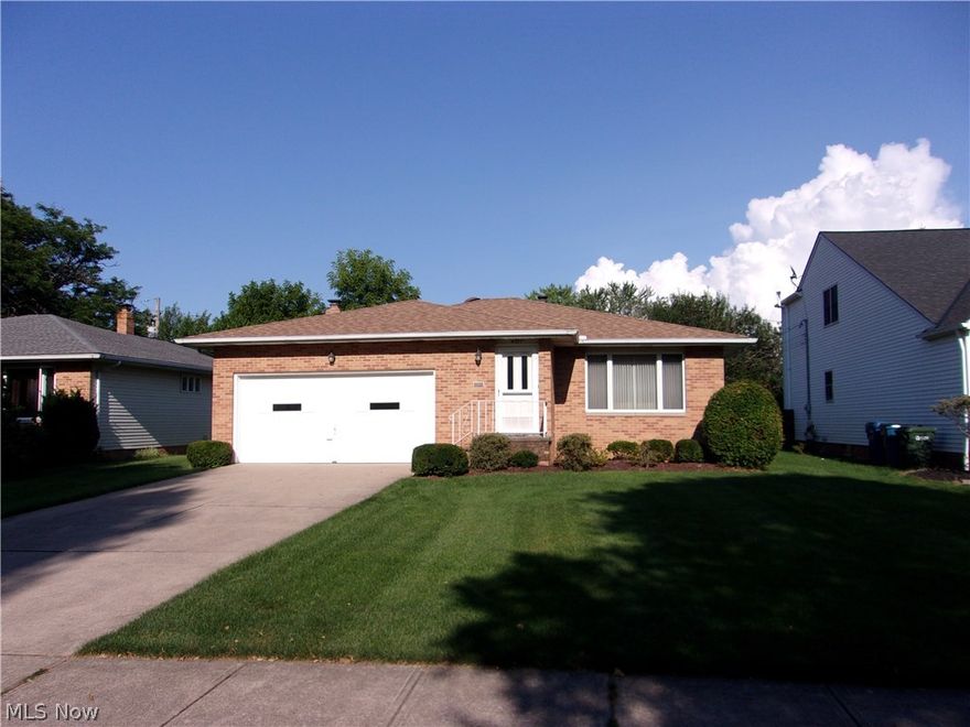 Former Builders Home.  Very clean and well kept three bedroom, two full bath brick and vinyl ranch sits on a quiet dead end street.  All appliances stay. Home Warranty too! Listing agent related to seller.