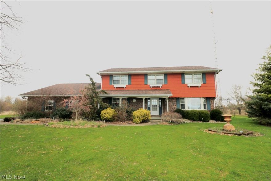 ATTENTION!! RARE OPPORTUNITY...77+ acres of diverse recreational land, 4+ acre pond & two smaller ponds, & multiple outbuildings! Sitting nearly 250' off the road w/ over 3,000 s.f. of living space, 4 bed 3 bath home offers spacious rooms & plenty of privacy in a serene country setting! Perfect home for entertaining w/ formal dining room, family room, living room, & full finished basement w/ exterior access that includes 2nd family room w/ wood fireplace (34x19), bar area w/ wet bar (20x13), flex space for office or craft room (13x11) & cellar (13x8). Foyer w/ crown molding. Master suite includes double closets & private full bath. Common full bath has double vanities, tub & shower. Oversized attached 2 car garage (26x21) w/ extra storage & attic access. Covered picnic area (24x16), main outbuilding (2,920sf.) is partly heated, includes woodworking space, finished space for entertaining, room for equipment or animals! Woods recently logged. Just minutes from Norwalk...don't miss out!