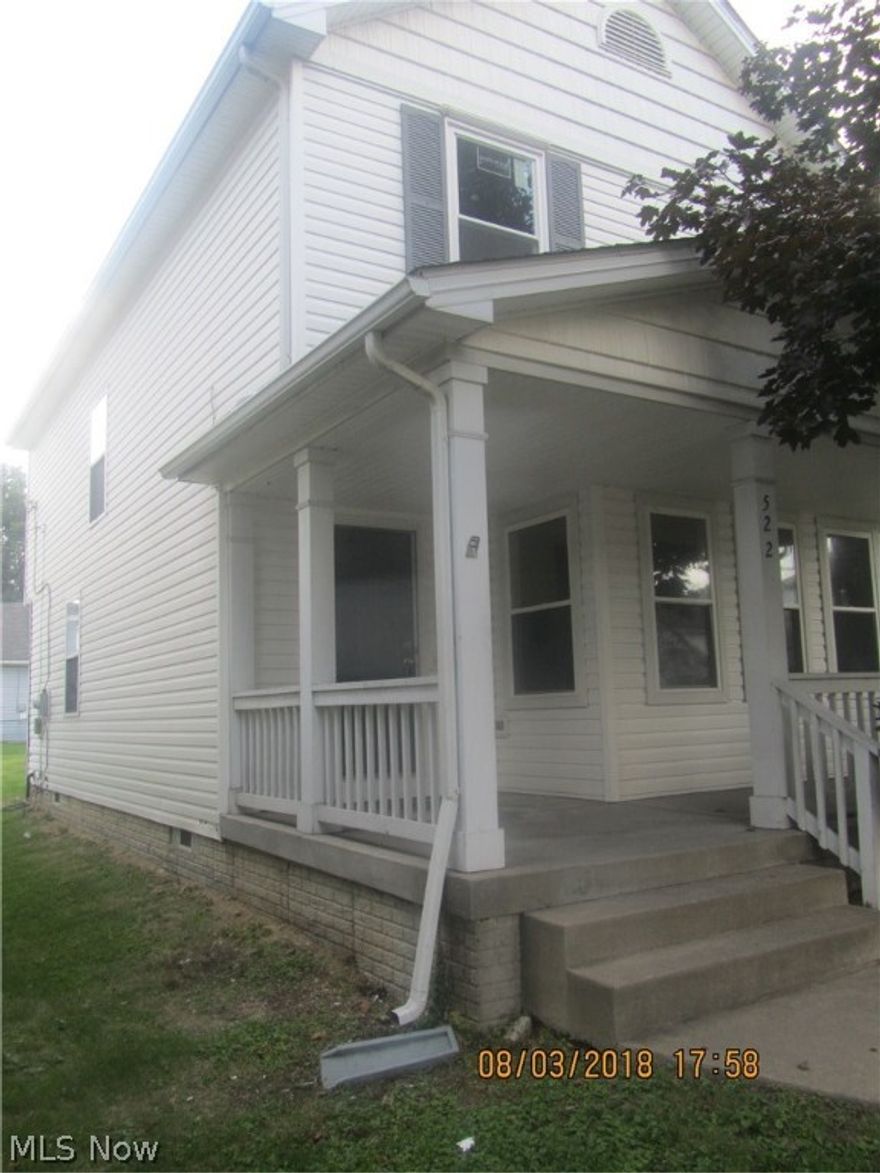 Home is one of the few newer homes in the neighborhood!  This 4 bedroom 1.5 bathroom home is move in ready and will qualify for any/all types of financing. Large livingroom, half bathroom on the main floor.  4 bedrooms and bathroom upstairs many with double door closets.   Rear sidewalk out the backdoor leads to a single car garage with access from the alley.
