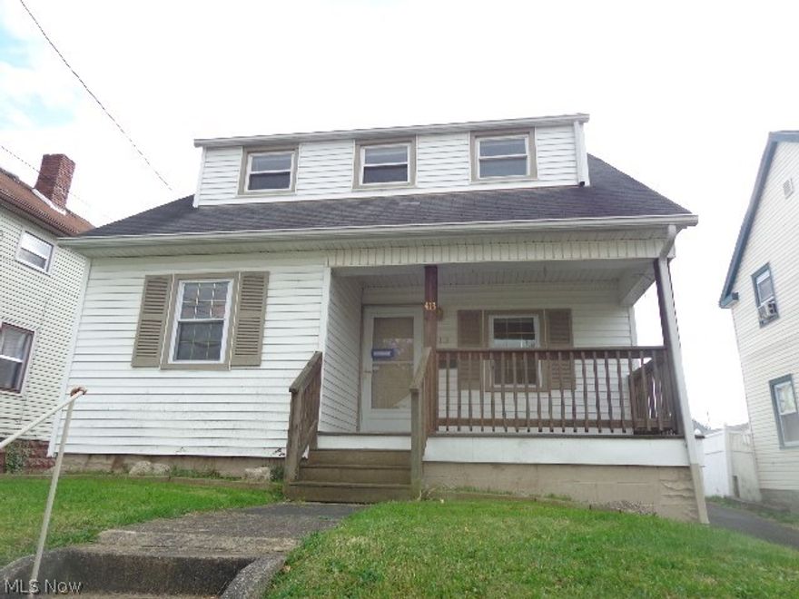 Cape Cod home with 3 bedrooms, 1 full bath, and 1 half bath. Nice updated kitchen and bathrooms. Freshly cleaned carpets.  2 car detached garage and porch.