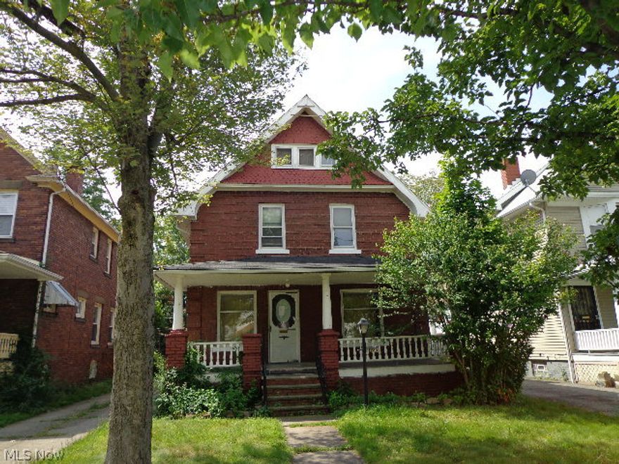 Great investment opportunity or 203K for Owner Occupant.  Short walk to Shaker Square.  Some interior wood trim; good character in this brick colonial.  Sale subject to probate court approval.