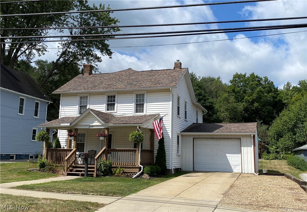 This Charming two story home features large eat in kitchen with abundance of storage. Living rm, family room, half bath and mud/laundry room which exits to garage all on the first floor. Beautiful Bamboo wood laminate flooring in kitchen and living room. Newer carpeting in family room. You will love the 4 spacious bedrooms on second floor and large updated bath. Windows throughout home approx 10-12 yrs old, furnace 12 yrs, Roof - 4 yrs. Vinyl sided exterior for easy maintenance. Cozy front porch plus you will love the beautiful back yard with garden and play area for the kids or grandkids! Property includes addition lot in back
114’ X 174’ . .445 of an acre.