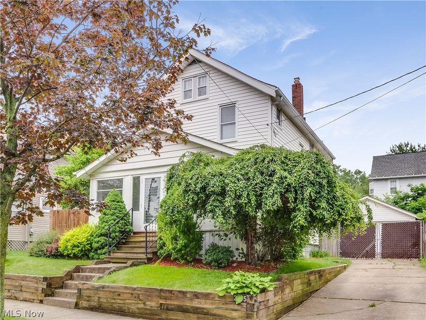 Fresh and clean, ready to move-in to this 3 bedroom Colonial.  New kitchen 2018 includes cabinets, countertop, sink, and flooring. Formal dining room with window seat has a French door to deck. New carpet throughout 2018. 2 car detached garage, insulated and has side man door. Fenced yard with a gate across concrete driveway.  The enclosed front porch is heated and cooled. Central air, full basement with glass block windows and 100 amp service.